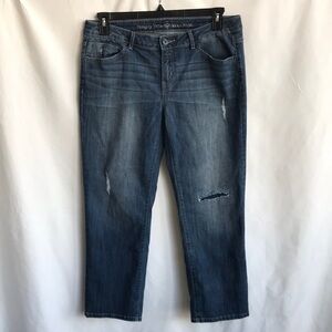 Simply Vera Vera Wang relaxed boyfriend jeans, size 6